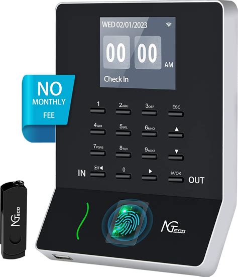 Amazon.com : NGTeco Fingerprint Time Clock, W2 Biometric .